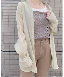ニットキャミのアップ写真👀🧡 | キャミソール