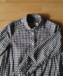 丸襟ギンガムチェックワンピ(ワンピース)