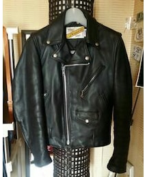 schott | size34 ベルトとエポレットは切り落とした。(ライダースジャケット)