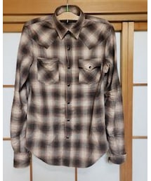 SAINT LAURENT PARIS | SAINT LAURENT PARIS オンブレチェックシャツ(シャツ/ブラウス)
