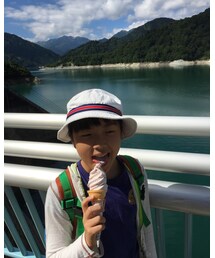 到着してとりあえず、木イチゴソフト食べる🍦 | その他