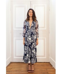 Amber Chloe | The amber chloe Navy Floral Dress(ワンピース)