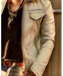 no brand | ライダースジャケット