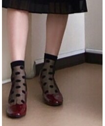 FUKUSUKE | シースルー　ドット柄(ソックス/靴下)