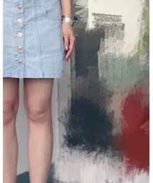 ╮(╯_╰)╭ | デニムスカート