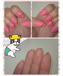 マットピンクネイル(ハンドケア/ハンドクリーム)