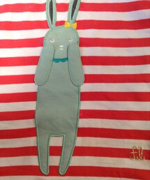 franchelippee | うさぎさん×赤白ボーダーティーシャツ(Tシャツ/カットソー)