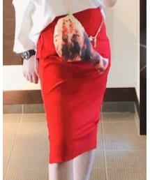 GU | 鶏肉ショルダーバッグの方が目立ってる😂(スカート)