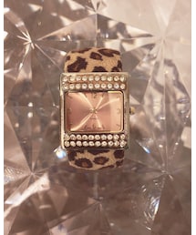 クレアーズ | ちょこっとファー♡レオパード柄(アナログ腕時計)