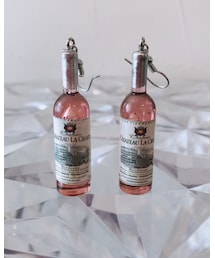 ワインボトル・ピアス | 小さいけれどすごくよく出来てます🙆‍♀️✨(ピアス（両耳用）)