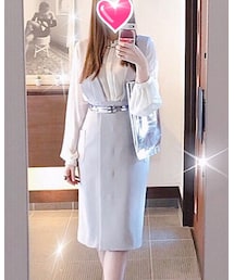 N | 膝下タイトのきれい目デザイン♡(ジャンパースカート)