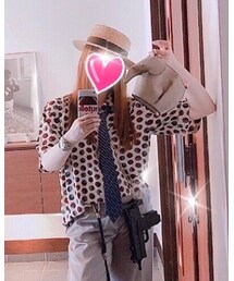 ABAHOUSE | 【WEB別注】ドット柄 オープンカラー シャツ(シャツ/ブラウス)