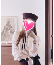 cindbady | 付け襟♡レースブラウス(シャツ/ブラウス)