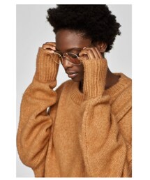ZARA | きつね色アンゴラニット(その他)