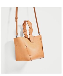 ZARA | ジオメトリックミニ巾着型バッグ(ショルダーバッグ)