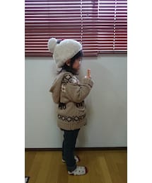 KP | 1年前に買った帽子☆大きなポンポンとフワフワ感が好き❤でも昔の方が似合ってたなぁ。。(ハンチング/ベレー帽)