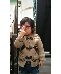 JINS | ママの真似らしい(^o^;)あら、こんなことしてたのかしら💦(メガネ)