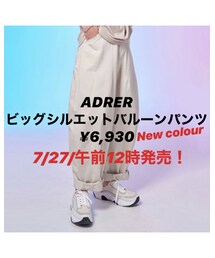 🔥ADRER 明日発売新作🔥 | パンツ