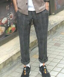wisdom | 格文毛料西裝褲(スーツパンツ)