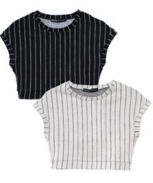 Rags Unite due Narcissus | ストライプスウェットTOP(スウェット)