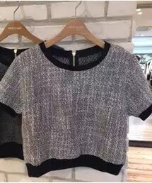 NICE CLAUP | ツイードセットアップ(Tシャツ/カットソー)