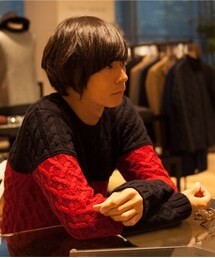 HARE | ケーブルハイショクニットプルオーバー【HARE】(ニット/セーター)