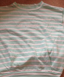 ライトグリーン&ホワイト
ボーダー(Tシャツ/カットソー)