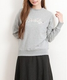 E hyphen world gallery | 【冬カタログemmaチャン着用/再入荷】Brooklyn刺繍スウェットプルオーバー
(スウェット)