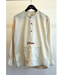 Brown Brown " フランス軍 リメイク グランパシャツ "(シャツ/ブラウス)