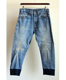 Hexico | Deformer pants Tapered indigo rib(デニムパンツ)