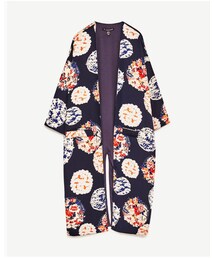 ZARA | プリント地キモノ風デザインジャケット(ジャケット/アウター)