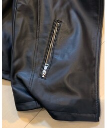 サイドのシルエットを縫った‼️ | サイドを折って縫ってキュって‼️(ライダースジャケット)