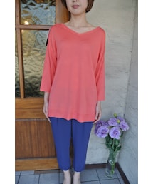 mimi＆roger ベーシックニットチュニック(ニット/セーター)