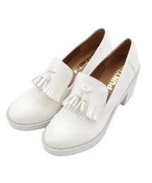 PUNYUS | タッセルヒールローファー(シューズ)