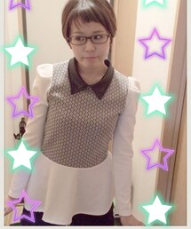 ペプラムトップス(Tシャツ/カットソー)