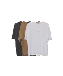 OHOTORO | twisted half t-shirts(Tシャツ/カットソー)