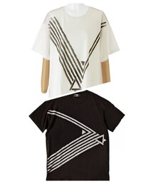 CABANE de ZUCCa | CABANE de ZUCCa ストライプトライアングル Tシャツ(Tシャツ/カットソー)