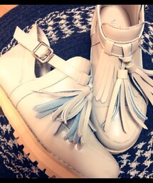 ボンブラウンのフリンジブーツ(ブーツ)