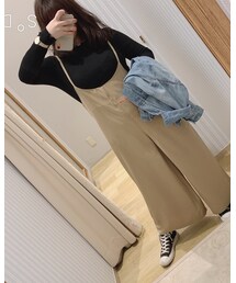 earth music&ecology | ジージャンなしバージョン(オールインワン・サロペット)