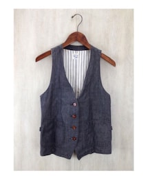orSlow | コットンリネンベスト(ベスト)