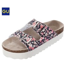 GU | 小花柄サンダル(サンダル)