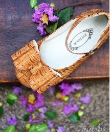 joyfolie | Cork print shoes(バレエシューズ)