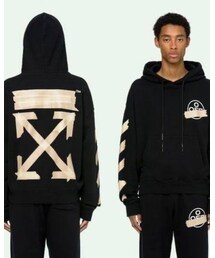 off white | オフホワイト　テープロゴ(パーカー)