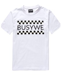 Busywe | G18T-B30310 / CHECKERED FLAG T-SHIRT(Tシャツ/カットソー)