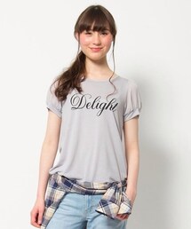 ROPE' PICNIC | シフォン袖ロゴTシャツ(Tシャツ/カットソー)