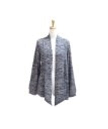 ニットソー素材長袖カーディガン(カーディガン/ボレロ)