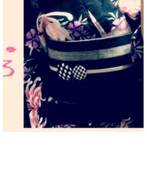 modern antenna | 半幅帯(麻)(和装小物)