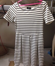 半袖ボーダーワンピース(ワンピース)