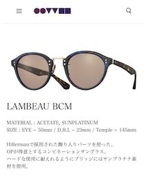 OLIVER PEOPLES | サングラス