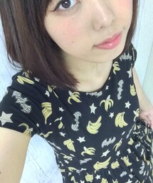 E hyphen world gallery | バナナ柄ワンピース(ワンピース)